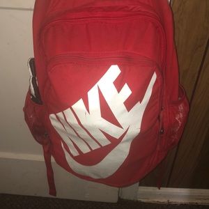 red Nike book bag
